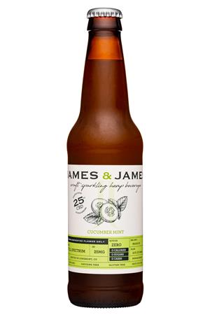 James & James: James&James-12oz-2022-SparklingHemp-CucumberMint-Front