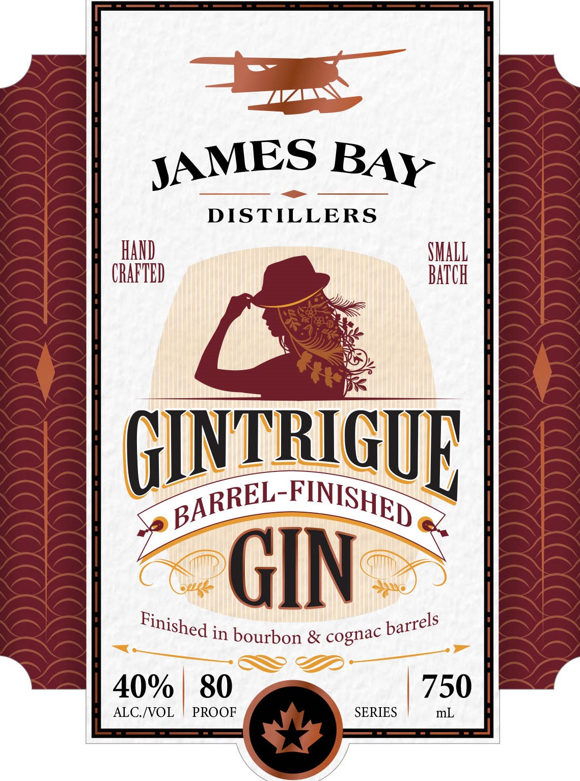 James Bay Distillers: Photo of Gintrigue Barrel Aged Gin - James Bay Distillers (uploaded by company)