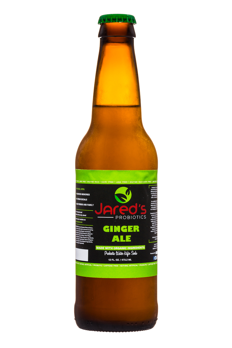 Jared's Probiotics : Jareds-Probiotics-12oz-GingerAle-Front