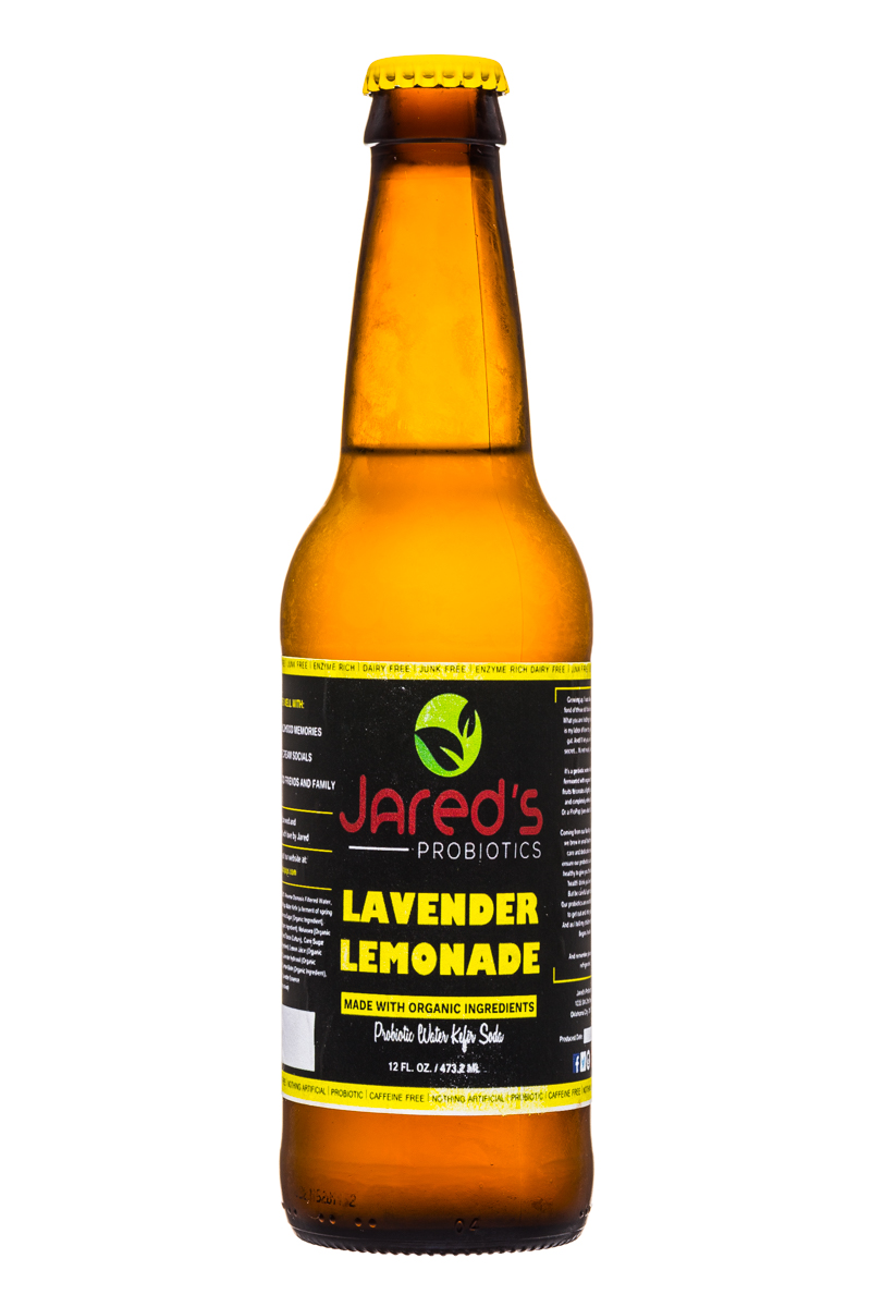 Jared's Probiotics : Jareds-Probiotics-12oz-LavenderLemonade-Front