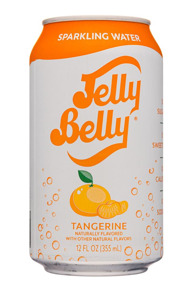 Jelly Belly Sparkling Water: JellyBelly-12oz-SparklingWater-Tangerine-Front