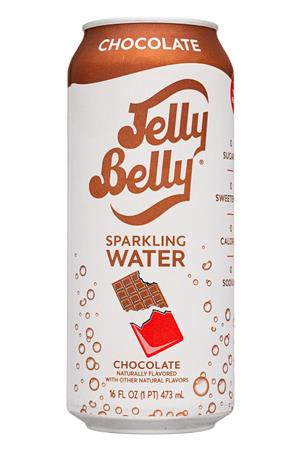 Jelly Belly Sparkling Water: Jelly Belly-16oz-2022-Sparkling-Chocolate-Front