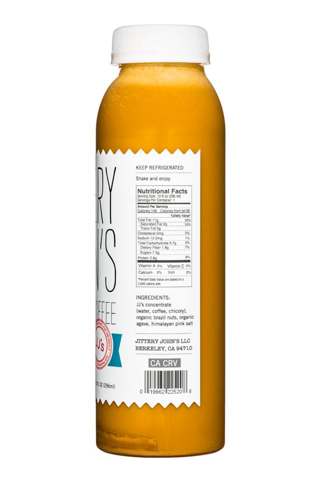 Jittery John's Cold Brew: JitteryJohns-ColdBrew-10oz-Facts