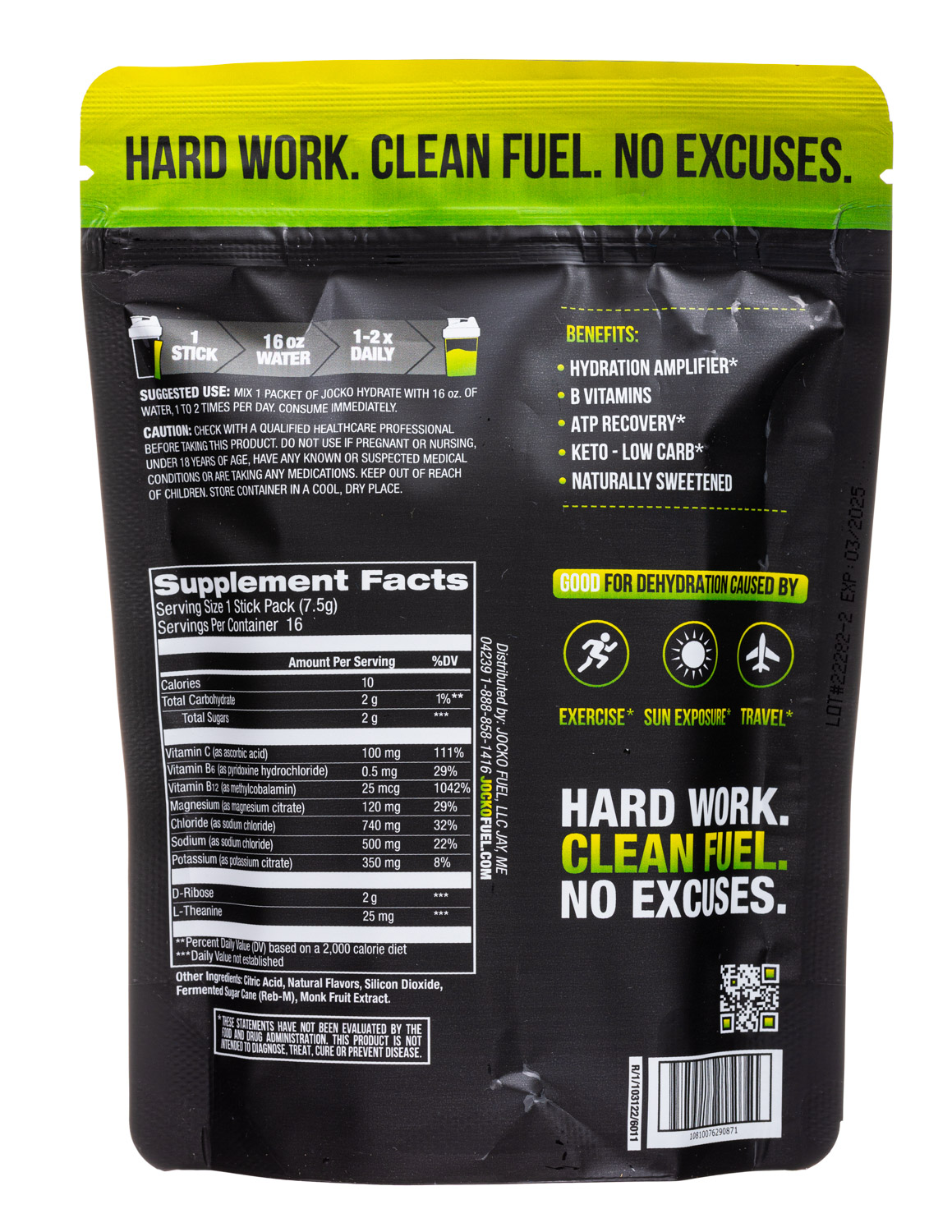 Jocko: Jocko-16Packets-2023-Hydrate-LemonLime-Facts