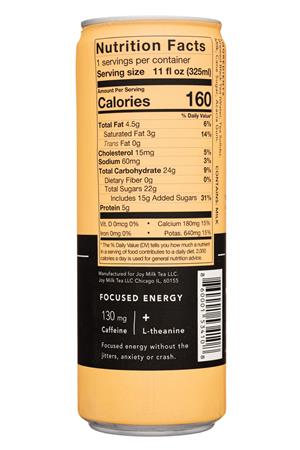 Joy Milk Tea: JoyMilkTea-11oz-2021-BlackNo1-Facts