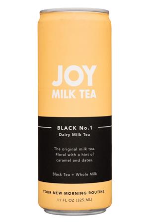 Joy Milk Tea: JoyMilkTea-11oz-2021-BlackNo1-Front
