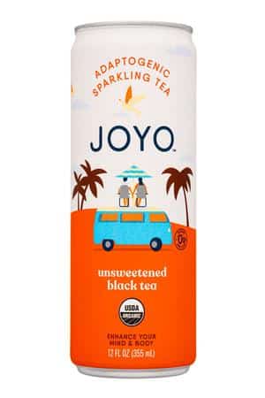 JOYO Tea: Joyo-12oz-2022-AdaptoSparkTea-UnsweetBlackTea-Front
