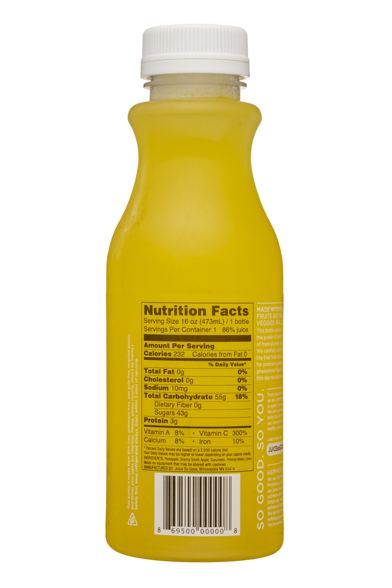 So Good So You: JuiceSoGood-16oz-Radiance-Facts