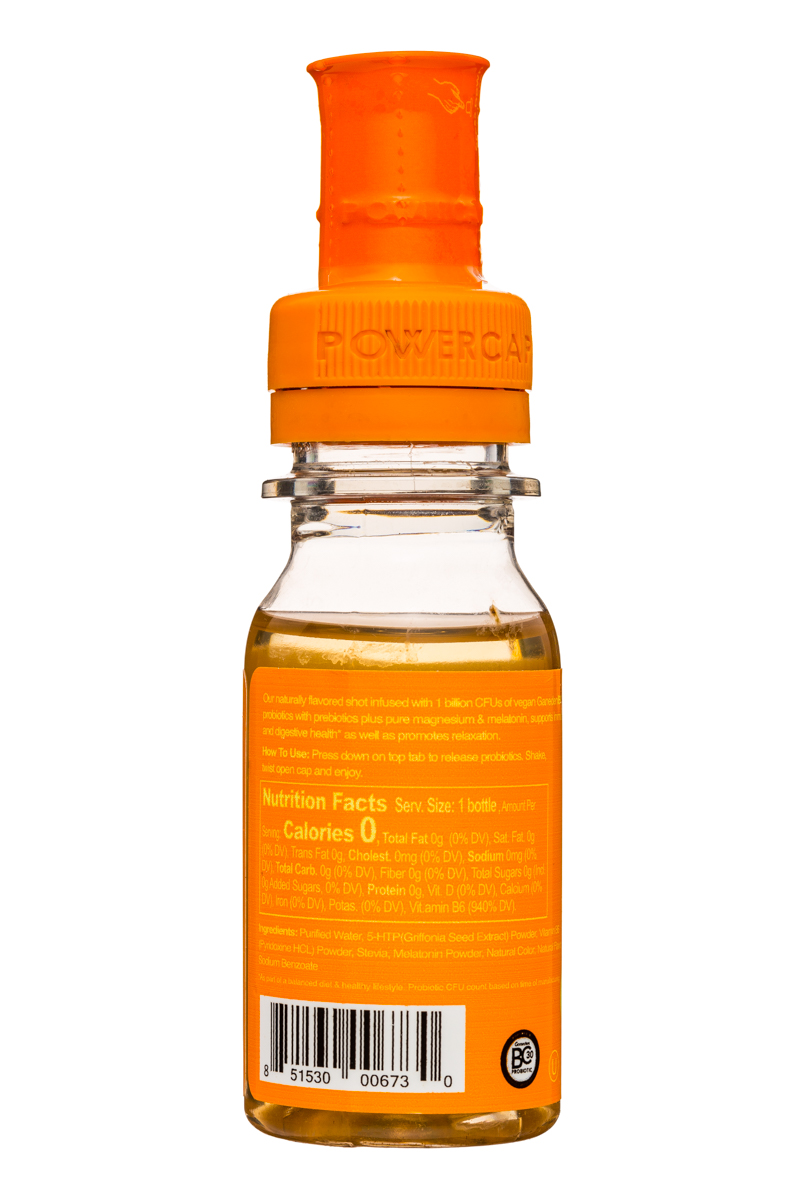 Jus by Julie - Probiotic Energy Shots: Jus-ProbioticShot-2oz-Calming-OrangeTangerine-Facts