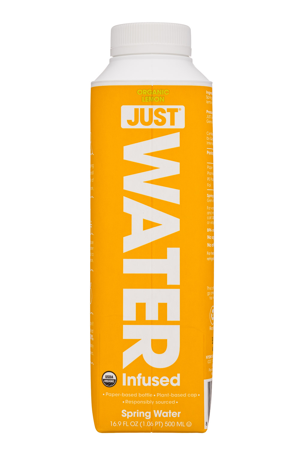 Just Water: JustWater-17oz-Lemon-Front