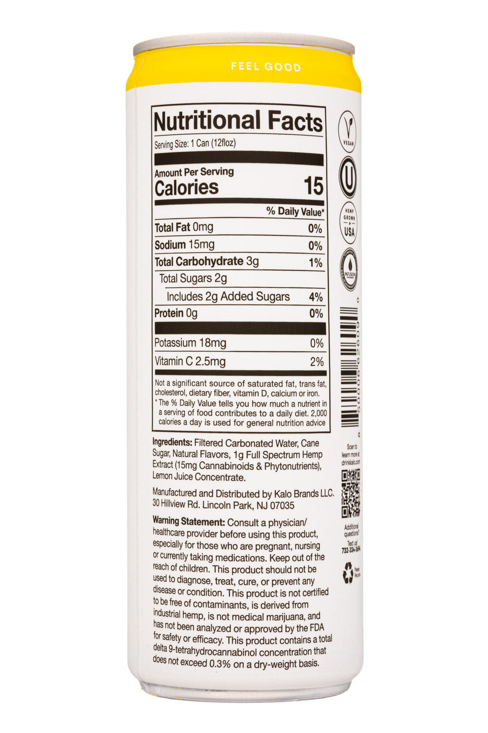 Kalo: Kalo-12oz-2021-HempSeltzer-LemonLav-Facts