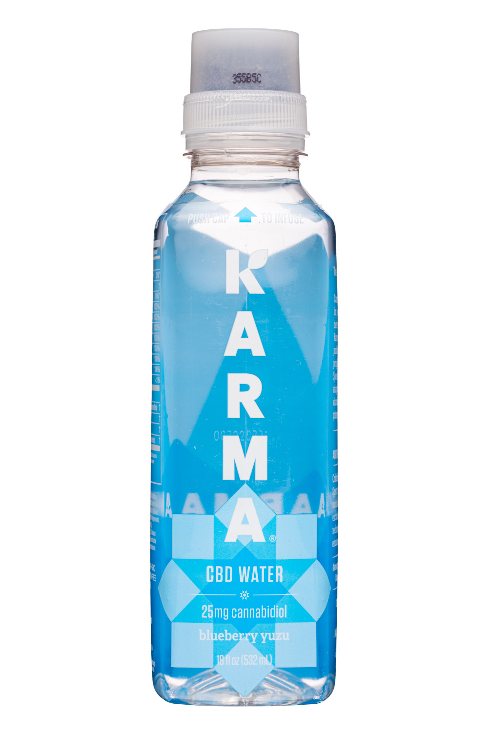 Karma Wellness Water: Karma-18oz-2022-CBDWater-BlueberryYuzu-Front