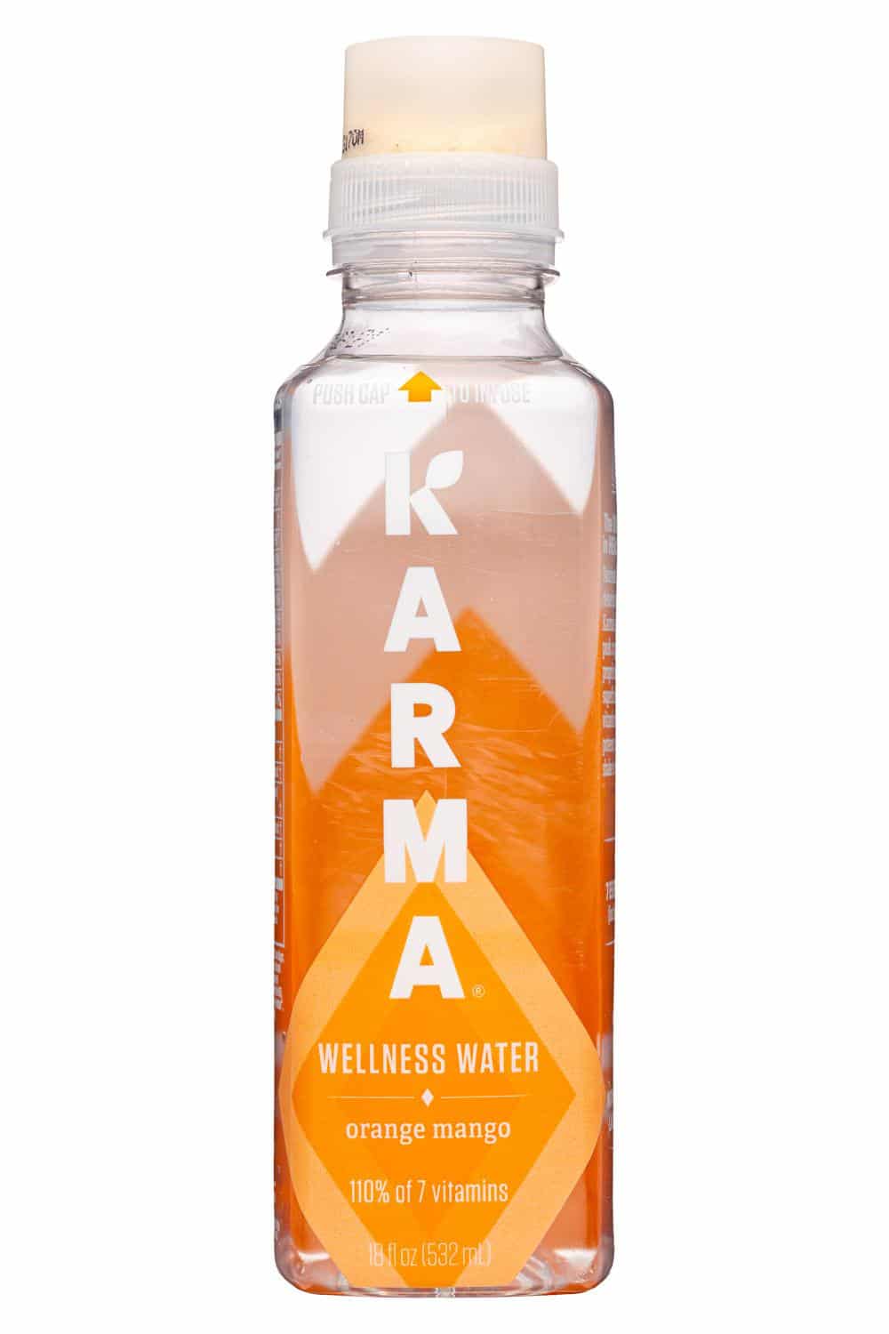 Karma Wellness Water: Karma-18oz-2022-WellnessWater-OrangeMango-Front