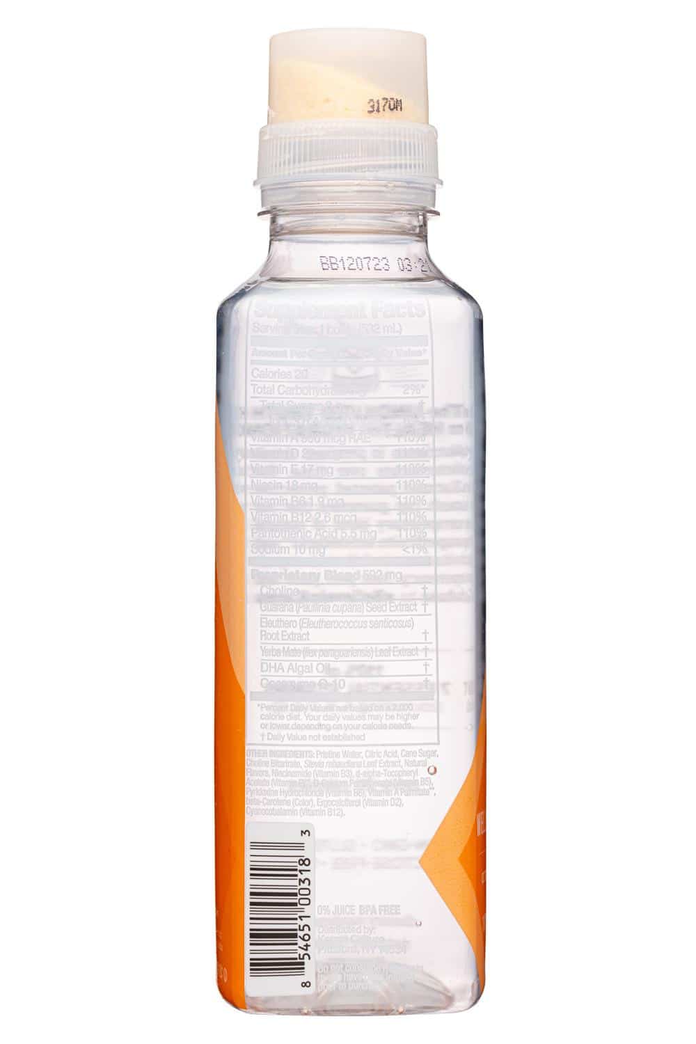 Karma Wellness Water: Karma-18oz-2022-WellnessWater-OrangeMango-Facts