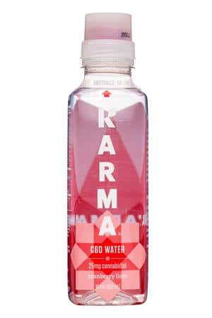Karma Wellness Water: Karma-18oz-2022-CBDWater-CranberryLime-Front