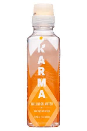 Karma Wellness Water: Karma-18oz-2022-WellnessWater-OrangeMango-Front