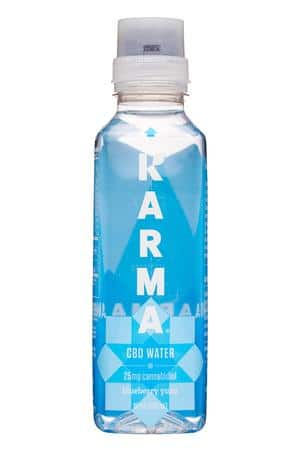 Karma Wellness Water: Karma-18oz-2022-CBDWater-BlueberryYuzu-Front