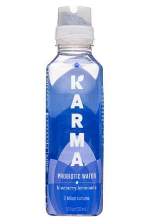 Karma Wellness Water: Karma-18oz-2022-ProbioticWater-BluebLemonade-Front