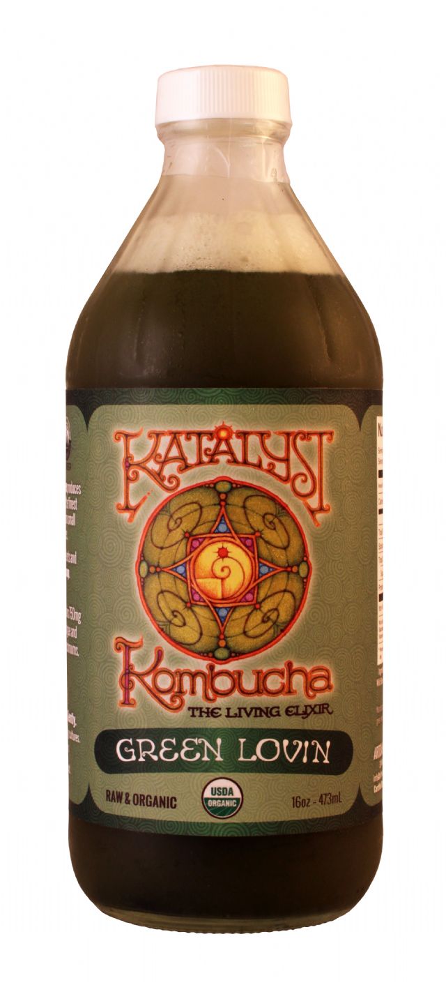 Katalyst Kombucha: Katalyst GreenLovin Front