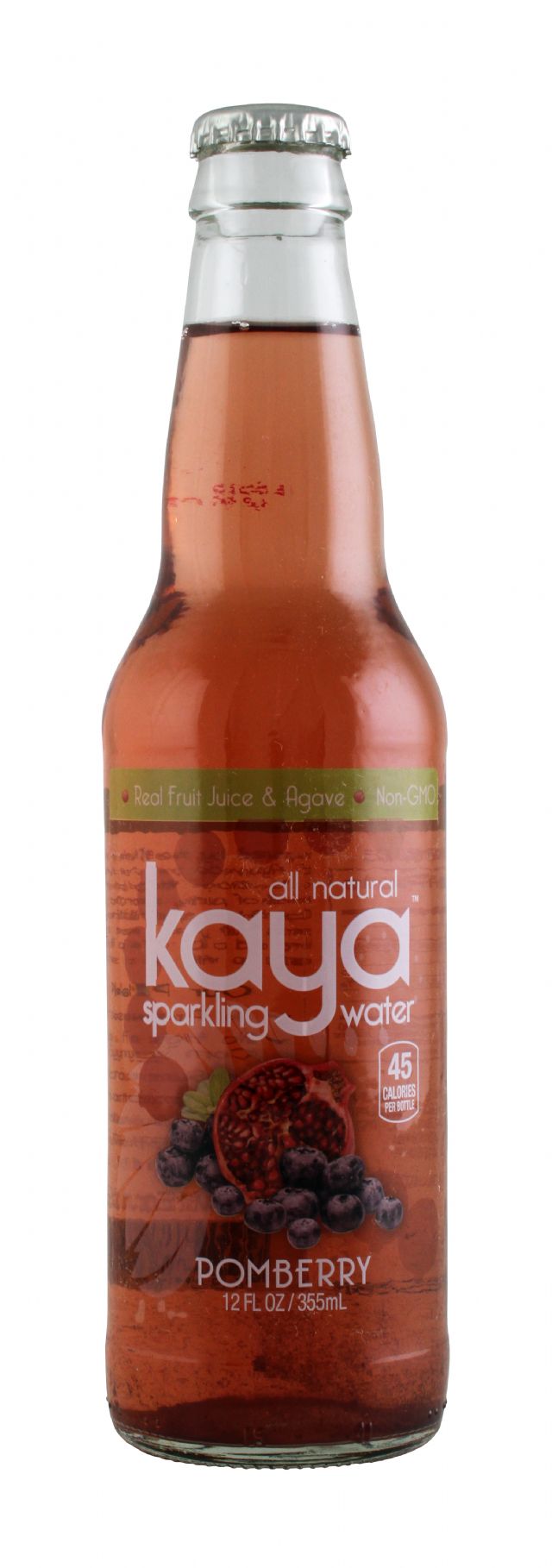 Kaya Sparkling Water: Kaya Pom Front
