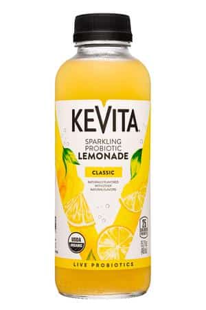 KeVita: Kevita-15oz-2022-SparklingProbiotic-Lemonade-Classic-Front