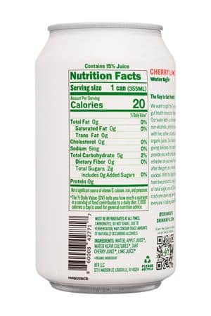 KFR: KFR-12oz-2025-WaterKefir-CherryLime-Facts