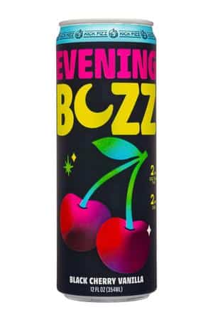 Kick Fizz: KickFizz-12oz-2025-EveningBuzz-Front