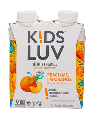 KidsLuv: KidsLuv-32oz-2020-JuiceWater-PeachMeOrange-Front