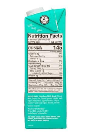 Kiki Milk: KikiMilk-32oz-2025-PBMilk-Unsweet-Facts