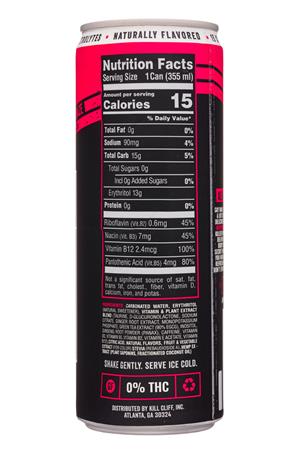 Kill Cliff: KillCliff-12oz-2020-RecoverDrink-StrawberryDaze-25CBD-Facts