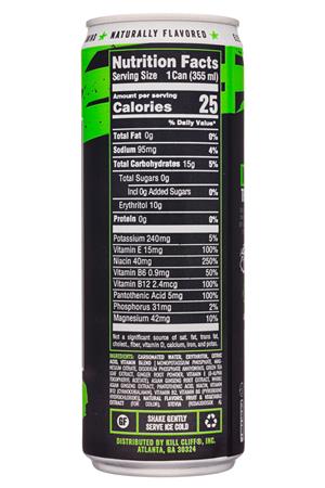Kill Cliff: KillCliff-12oz-2020-Ignite-CherryLimeGrenade-Facts