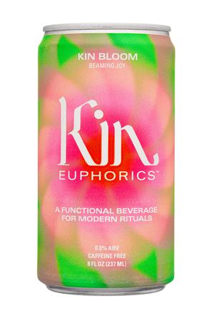 Kin Euphorics for Humankind: Kin-8oz-2022-Euphorics-KinBloom-BeamingJoy-Front