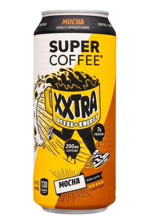 Super Coffee: SuperCoffee-16oz-2023-Xxtra-CoffeeEnergy-Mocha-Front