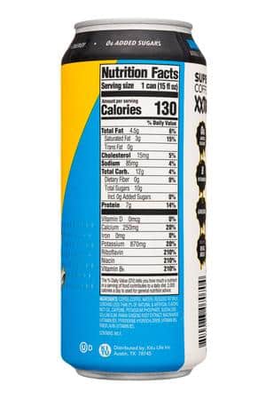 Super Coffee: SuperCoffee-16oz-2023-Xxtra-CoffeeEnergy-Vanilla-Facts