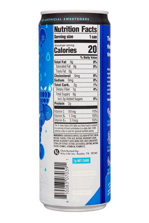 Super Coffee: KituLife-12oz-2022-ZeroSugarEnergy-MixedBerryburst-Facts