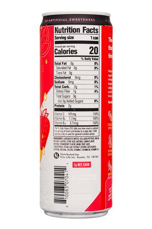 Super Coffee: KituLife-12oz-2022-ZeroSugarEnergy-StrawbLemon-Facts