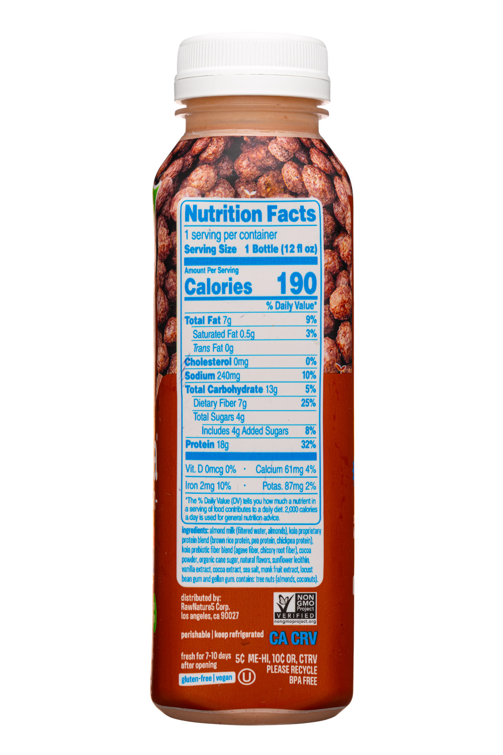 Koia: Koia-12oz-2023-Protein-Cereal-Cocoa-Facts