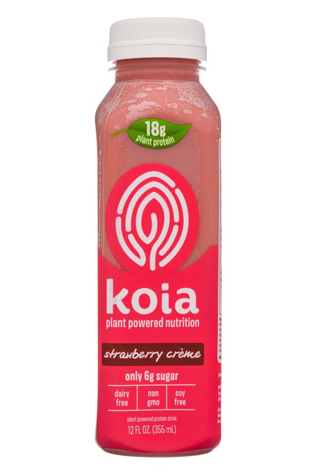 Koia: Koia-12oz-18gNutrition-StrawberryCreme-Front