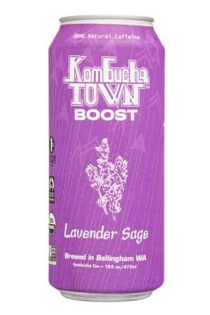 Kombucha Town: KombuchaTown-12oz-2024-Boost-LavenderSage-Front