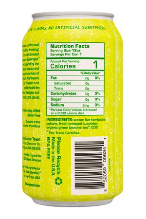 Kombucha Town: KombuchaTown-12oz-2024-LiveSeltzer-CucumberMint-Facts