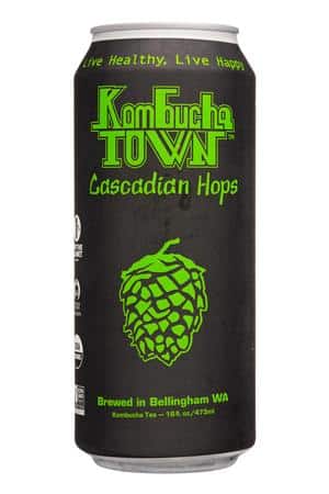 Kombucha Town: KombuchaTown-12oz-2024-CascadianHops-Front
