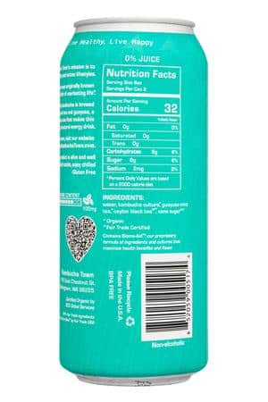 Kombucha Town: KombuchaTown-12oz-2024-Boost-CoolMint-Facts