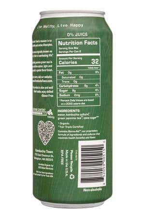 Kombucha Town: KombuchaTown-12oz-2024-Boost-GreenJasmine-Facts