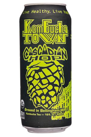 Kombucha Town: KombuchaTown-16oz-2021-Kombucha-CascadianHop