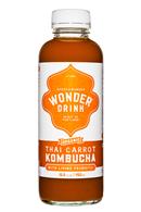 Kombucha Wonder Drink: WonderDrink-15oz-ThaiCarrot-Front