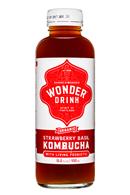 Wonder Drink: WonderDrink-Kombucha-15oz-StrawberryBasil-Front