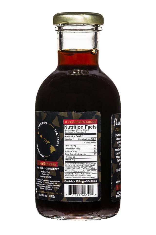 KonaRed Cold Brew Coffee: KonaRed-ColdBrew-12oz-Espresso-Facts