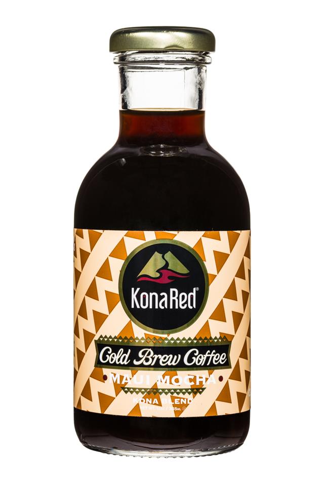 KonaRed Cold Brew Coffee: KonaRed-ColdBrew-12oz-MauiMocha-Front