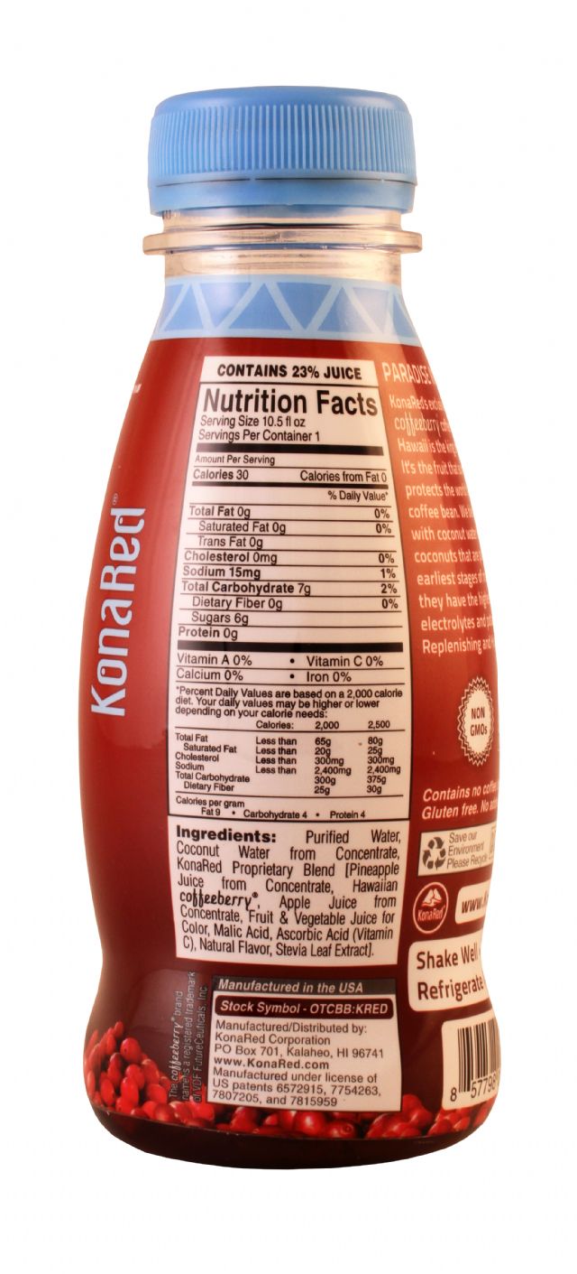 Kona Red: KonaRed CoconutWater Facts