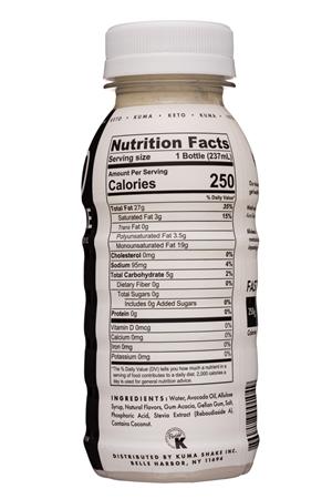 Kuma Shake: Kuma-8oz-2021-KetoShake-Facts